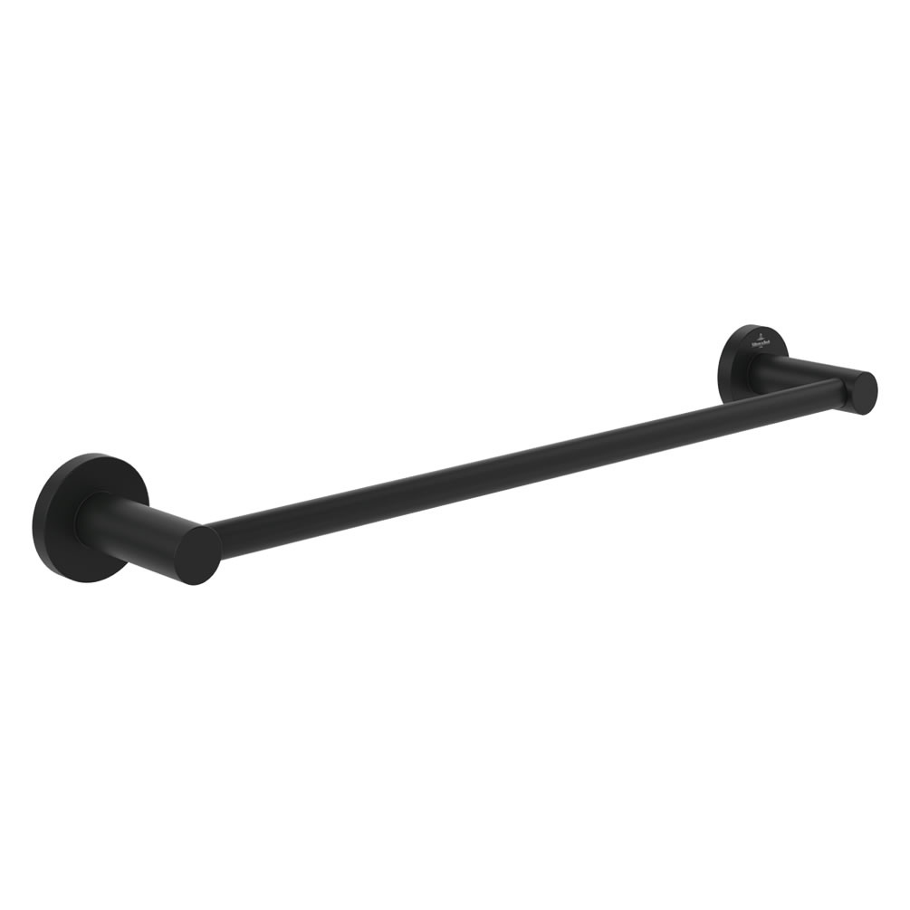 Cutout image of Villeroy & Boch Elements Tender Matt Black 504mm Towel Rail